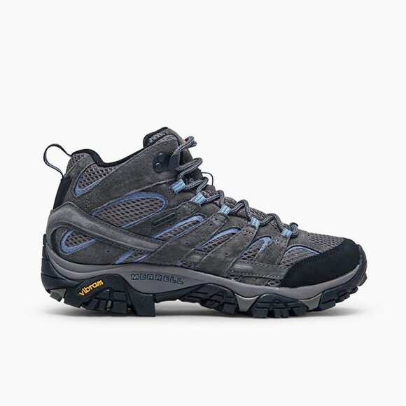 Merrell Women's Moab 2 Mid Waterproof Hiking Boot Granite/Gray US 9 - Picture 1 of 9